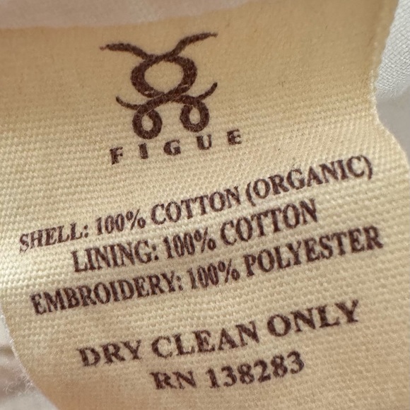 Figue Betty Embroidered Maxi Dress Cottagecore Boho Coastal - Picture 13 of 14